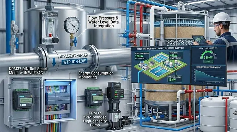 Application of Industrial Smart Meters in Water Treatment Plants