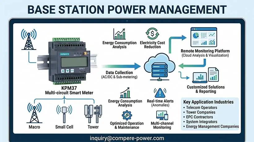Base Station Power Management Reduce Telecom Energy Costs with Smart Monitoring