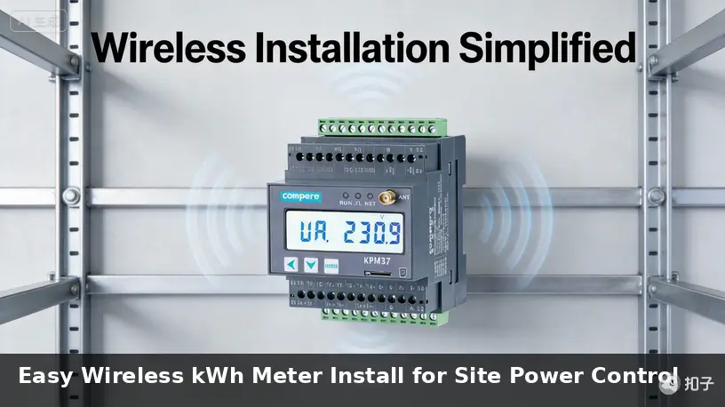 Easy Wireless kWh Meter Install for Site Power Control