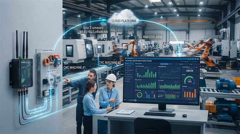 IoT Based Energy Management Solution for Smarter Industrial Energy Monitoring