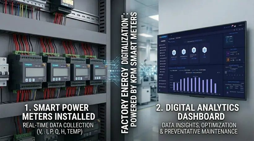 Smart Multifunctional Power Meters for Industrial Energy Efficiency Management