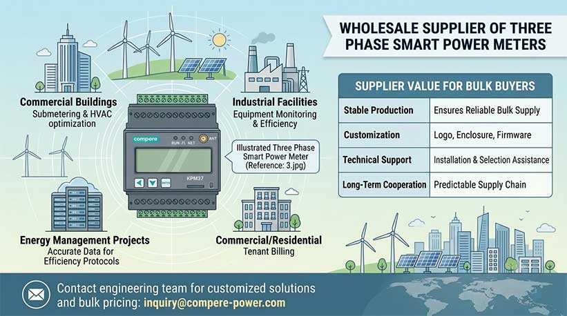 Wholesale Supplier of Three Phase Smart Power Meters